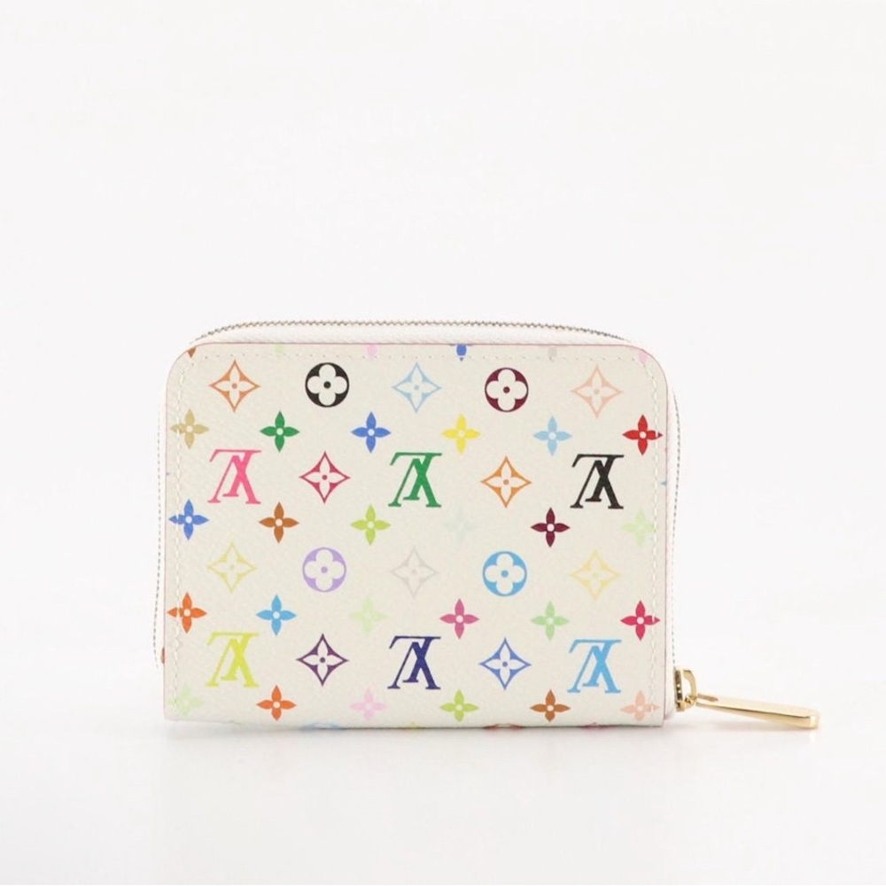 Louis Vuitton Multicolore Murakami Zip Coin Wallet in White Monogram Canvas - Picture 5 of 11